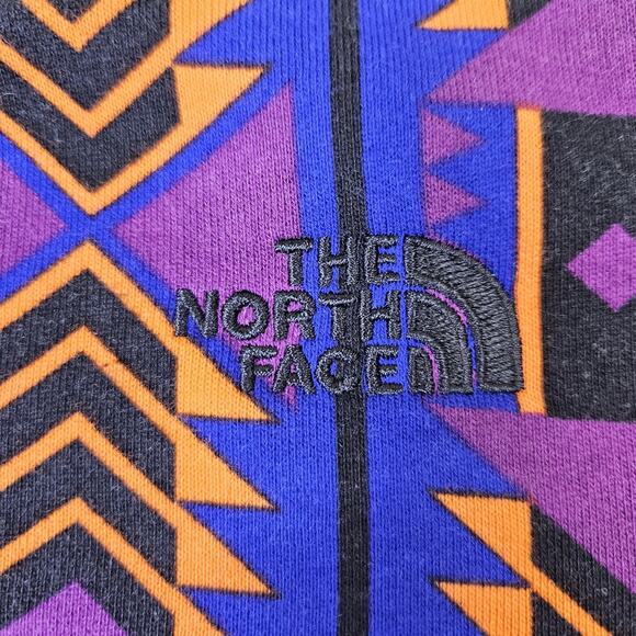 The North Face Aztec 92 Rage Fleece Cropped Crew Sweatshirt Women M Tribal Retro - Picture 2 of 11